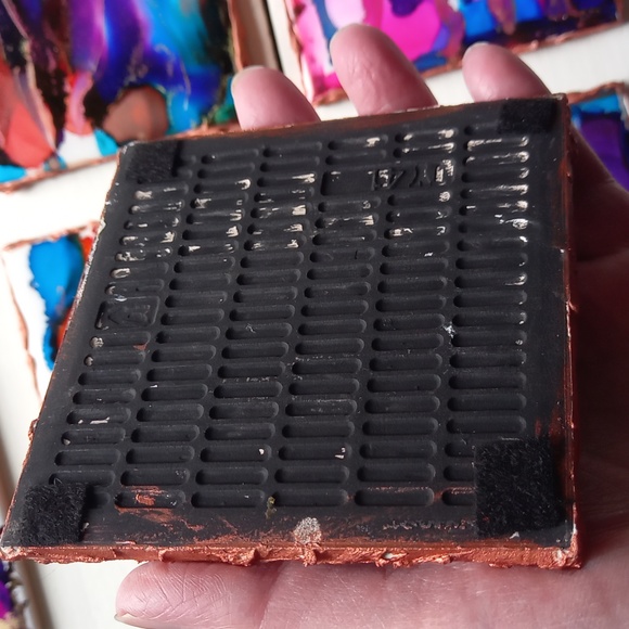 6 Painted coasters - Picture 8 of 9